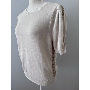 NWT Garnet Hill Sienna Linen & Organic-Cotton‎ Sweater Women's Medium